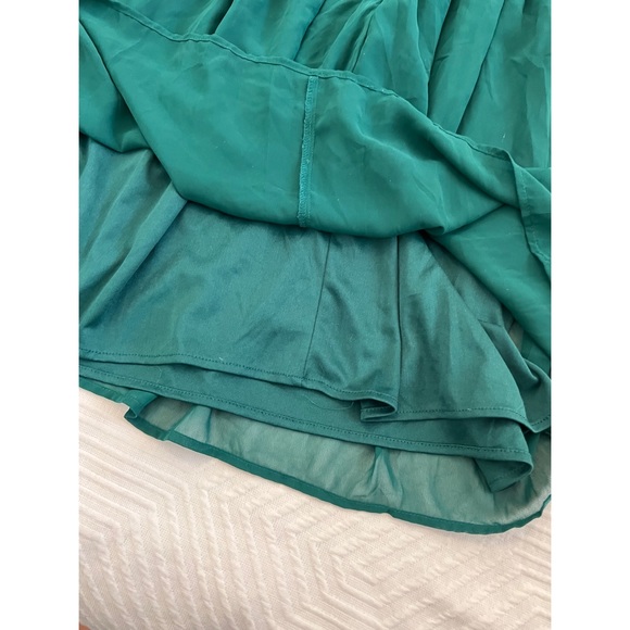 NWT - Zara - size medium - beaded and mesh sheer sleeveless dress - green - Picture 10 of 14